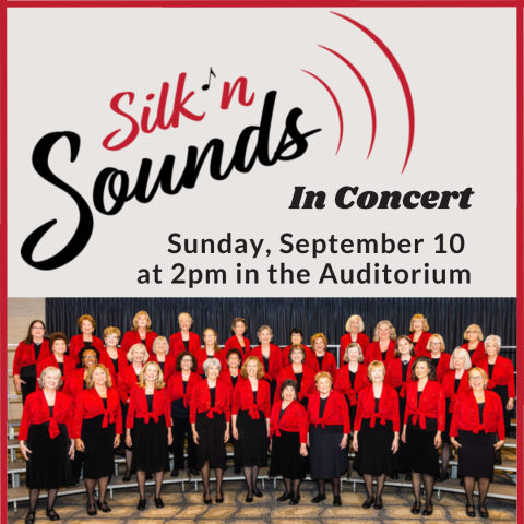 Silk n' Sounds in concert Sunday, September 10 at 2pm in the Auditorium