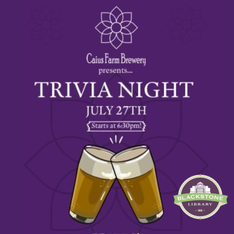 Trivia Night Thursday July 27 at 6:30pm