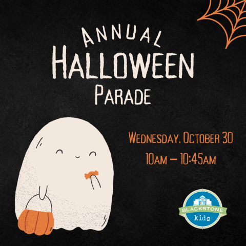 Annual Halloween Parade Wednesday, October 30 @ 10am – 10:45am 