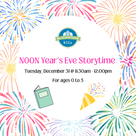 NOON Year's Eve Storytime January 31 11:30 am to 12:00 pm