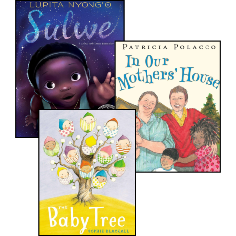 Sulwe by Lupita Nyong’o, In Our Mothers’ House by Patricia Polacco, & The Baby Tree by Sophie Blackall