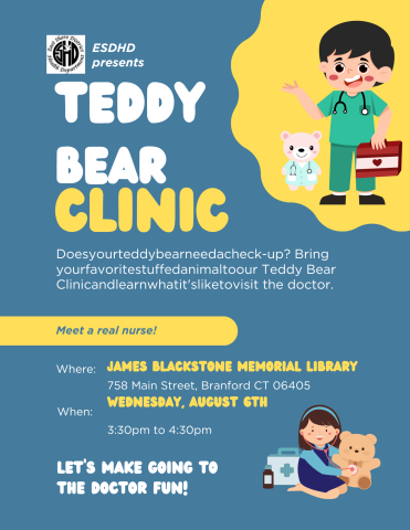 Teddy Bear Clinic Wednesday, Aug 6 at 3:30pm to 4:30pm