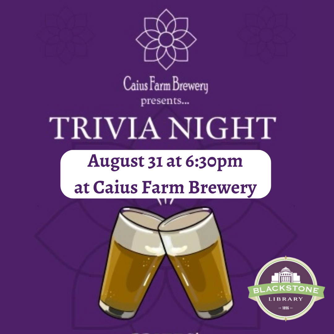 Trivia Night Thursday August 31 at 6:30pm