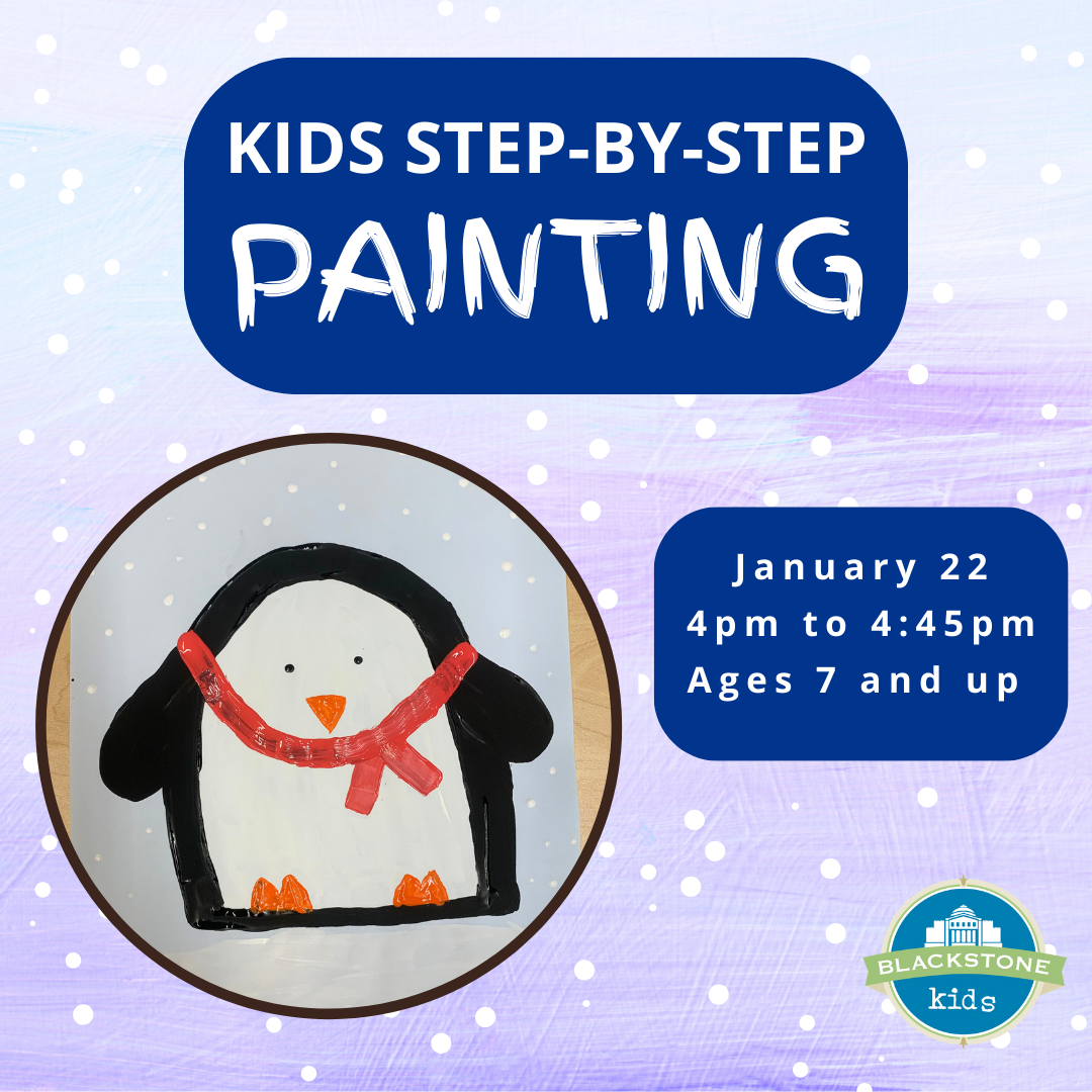 Kids Step by step painting January 22 4 to 4:45pm ages 7 and up