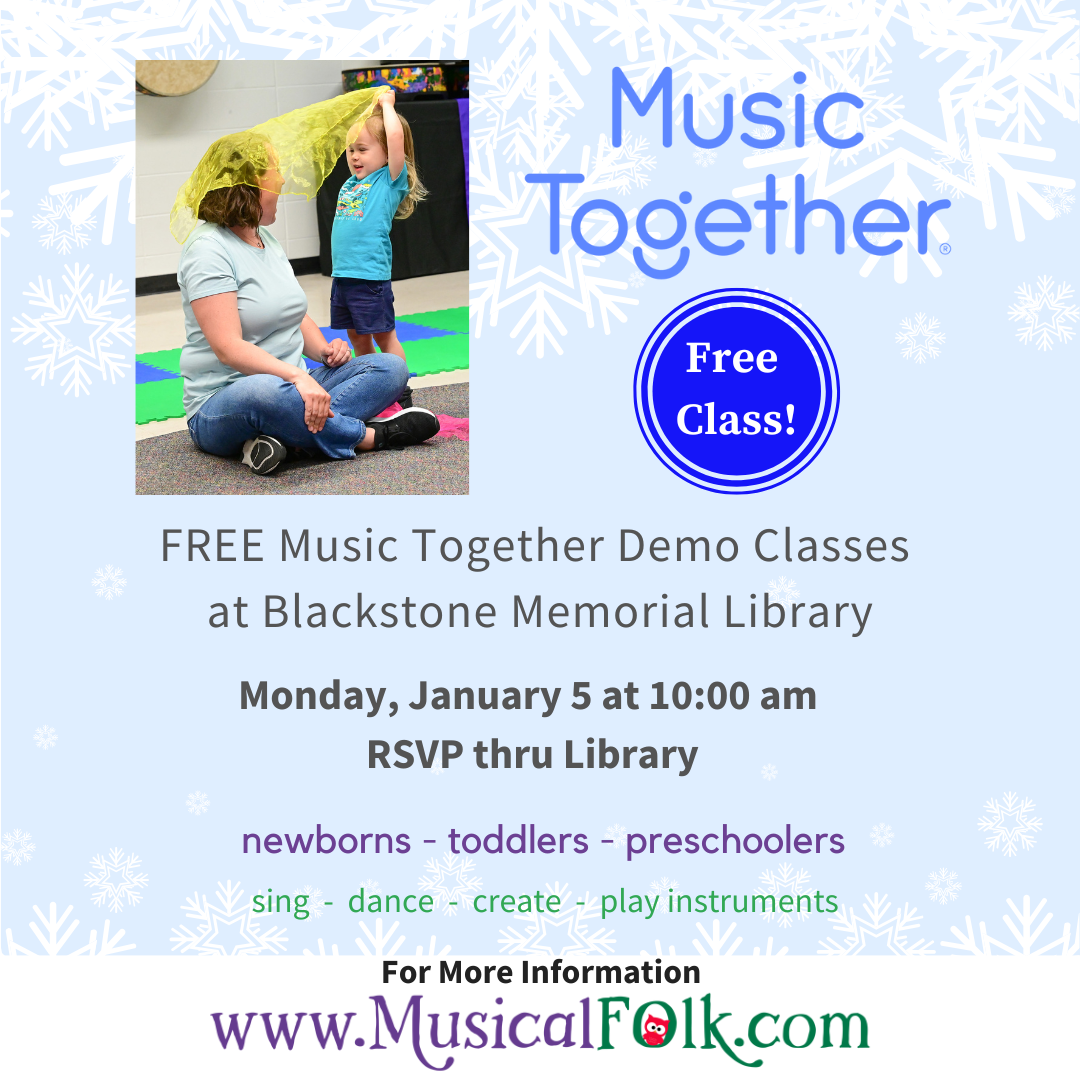 Music Together Free Class Monday, January 5 at 10am
