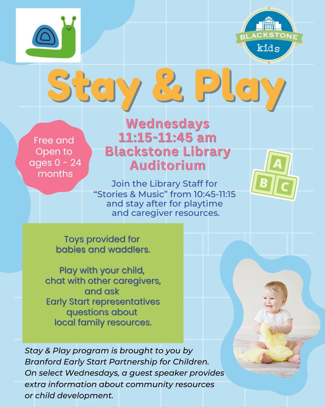 Stay and Play Wednesdays, 11:15am–11:45am