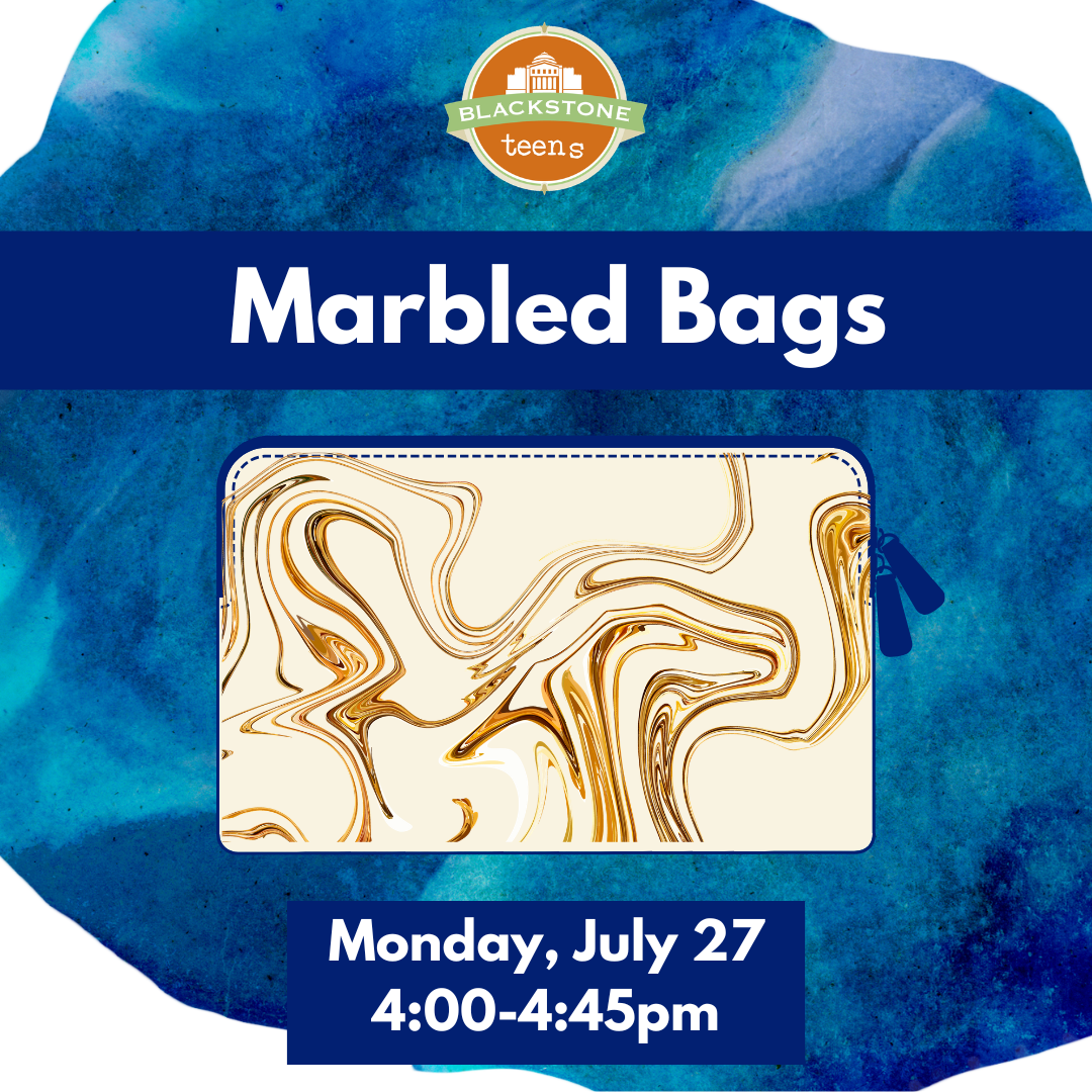 Marbled Bags: Monday, July 27 from 4-4:45pm